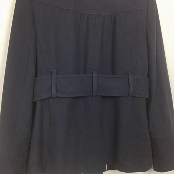 Ann Taylor LOFT Navy Virgin Wool Pea Coat - 6 - Picture 6 of 8